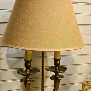 Antique brass table lamp