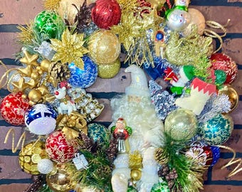Handmade custom Christmas ornaments Wreath