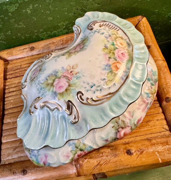 Porcelain Trinket Box Antique