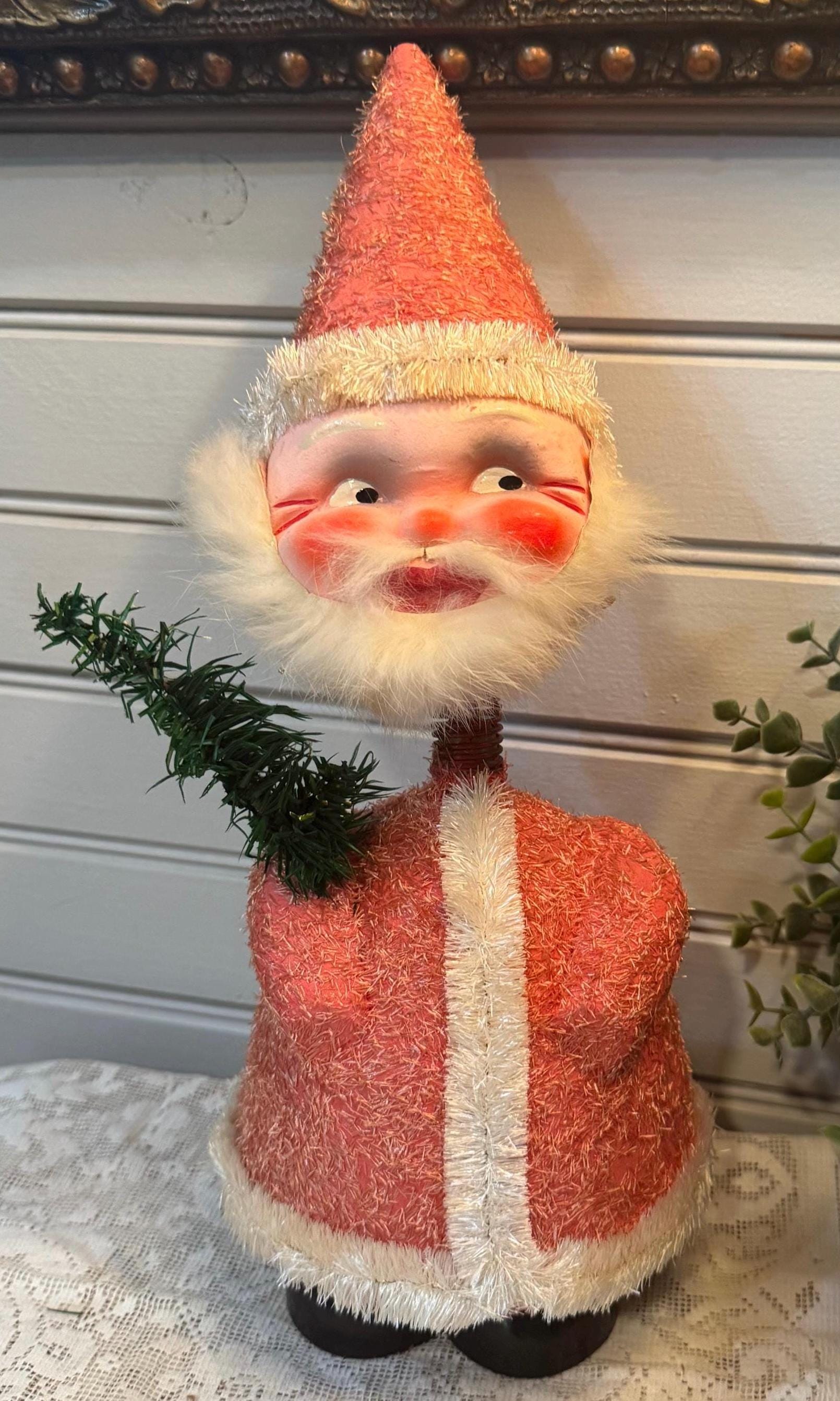 Antique German Santa Candy Container Nodder - Etsy display picture 1