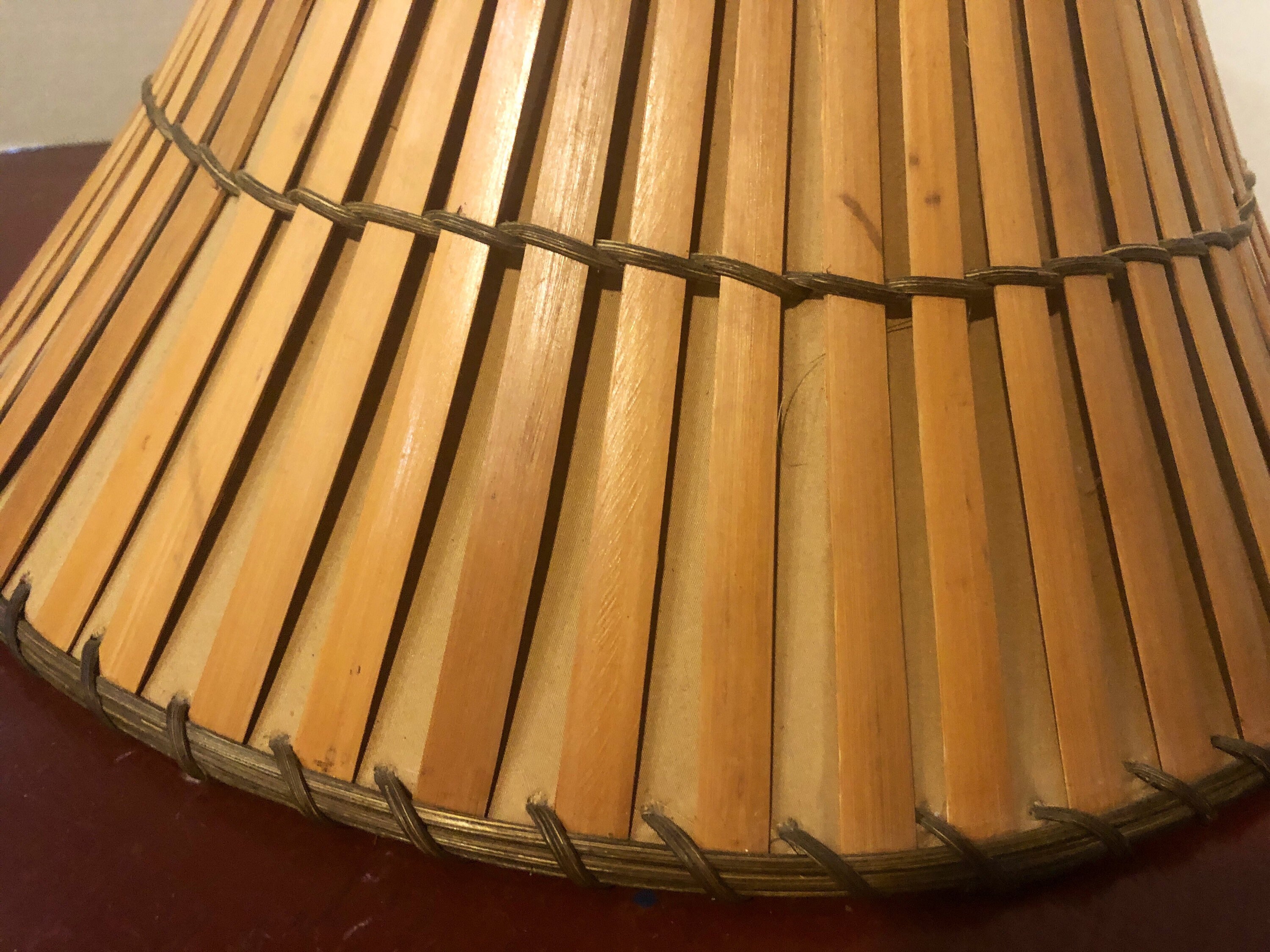 Fabulous Mid Century Vintage Bamboo Lamp Shade This is for Etsy