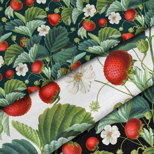 Vintage Strawberry Fruit Elements and Bouquets Clipart, Summer Botanical Clip Art, Antique Fruit Graphic Arrangement image 7