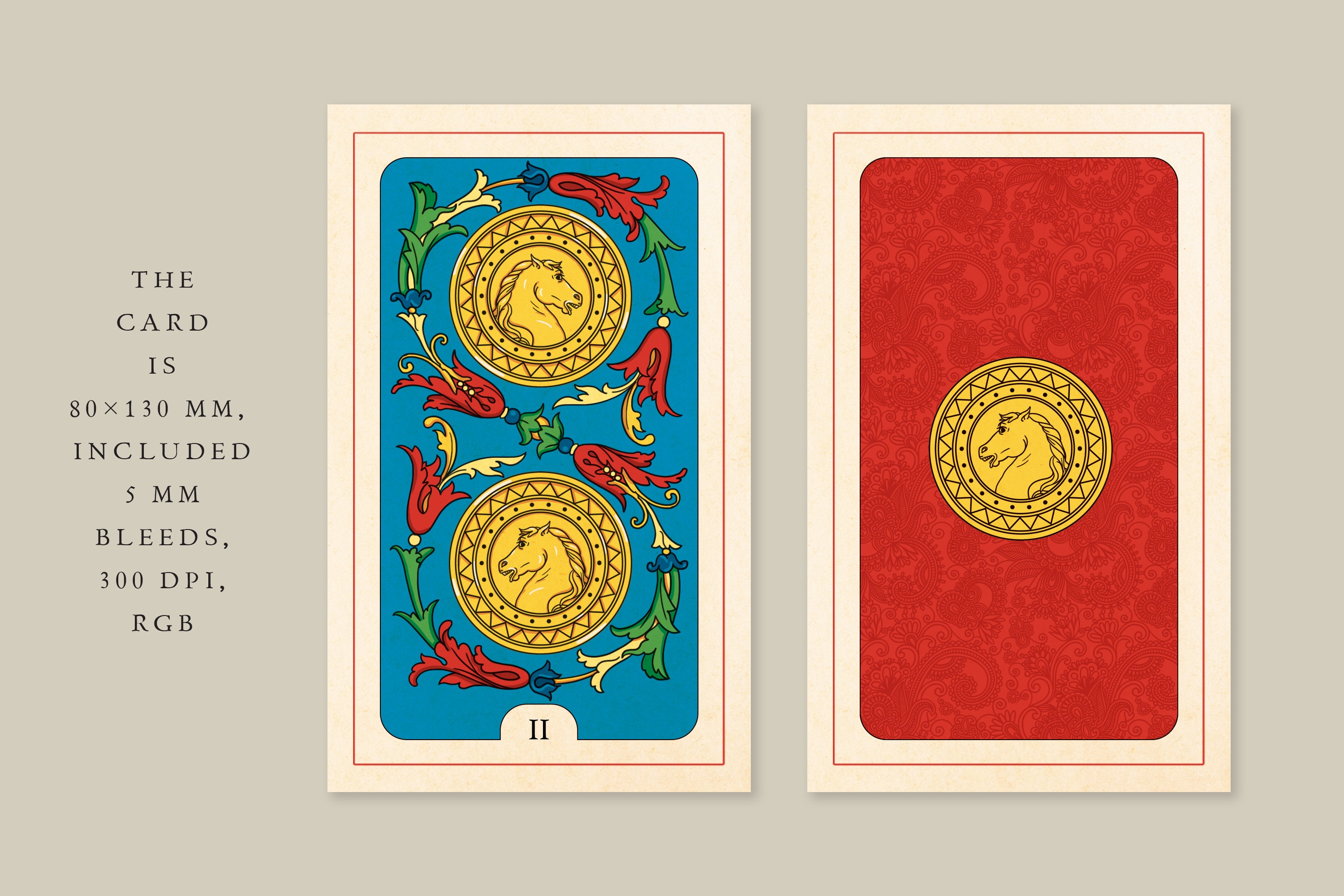 Horse Tarot Printable 56card Deck Minor Arcana Ready to Etsy