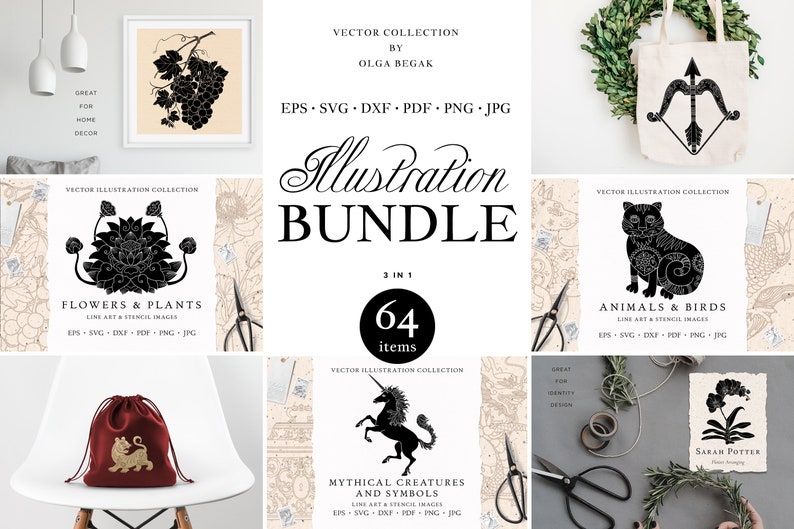 Download Hand Drawn Line Svg Bundle Mythical Creatures Symbols Etsy SVG, PNG, EPS, DXF File