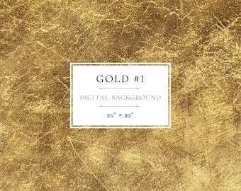 Gold Texture #1, Gold Digital Background, Gold Scratched Metallic Texture, Digital Glam Paper Clip Art, Instant Download, Commercial License