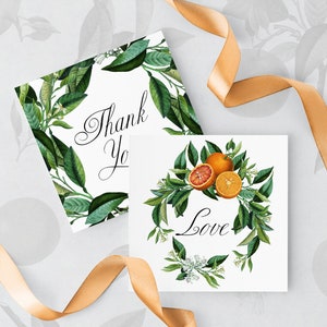 Orange Citrus Fruit Arrangements PNG Clipart, Vintage Botanical Bouquets, Orange Citrus Elements, Digital Greenery Wedding Invitations image 5