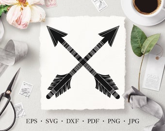 Arrow SVG, Arrows Vector Silhouette Illustration, Arrow Laser Cut Files, Commercial License