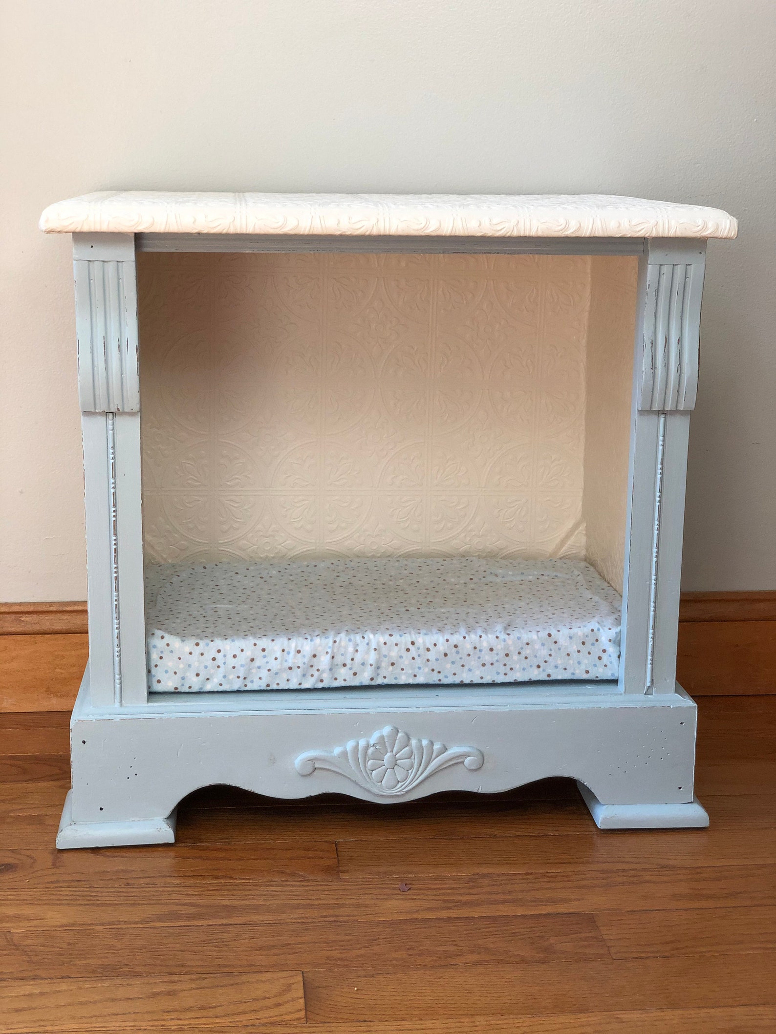 NightstandEnd Table Dog/Pet Bed Handpainted Shabby Chic Etsy