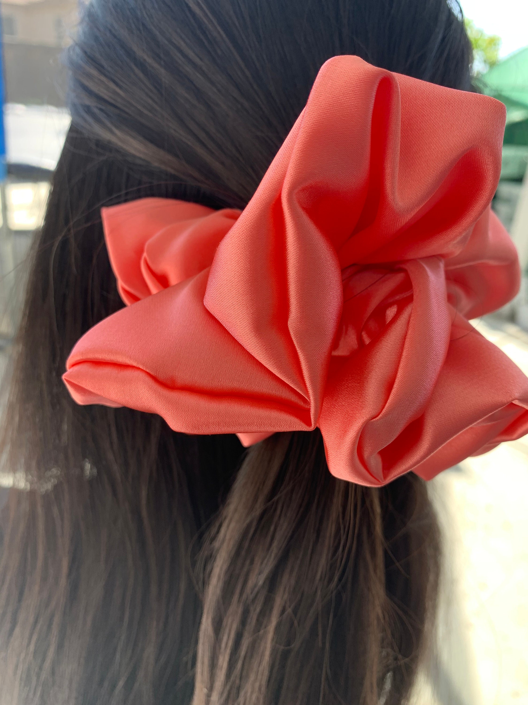 Silk Satin Scrunchies Large Silk Scrunchies Super Silky Etsy UK