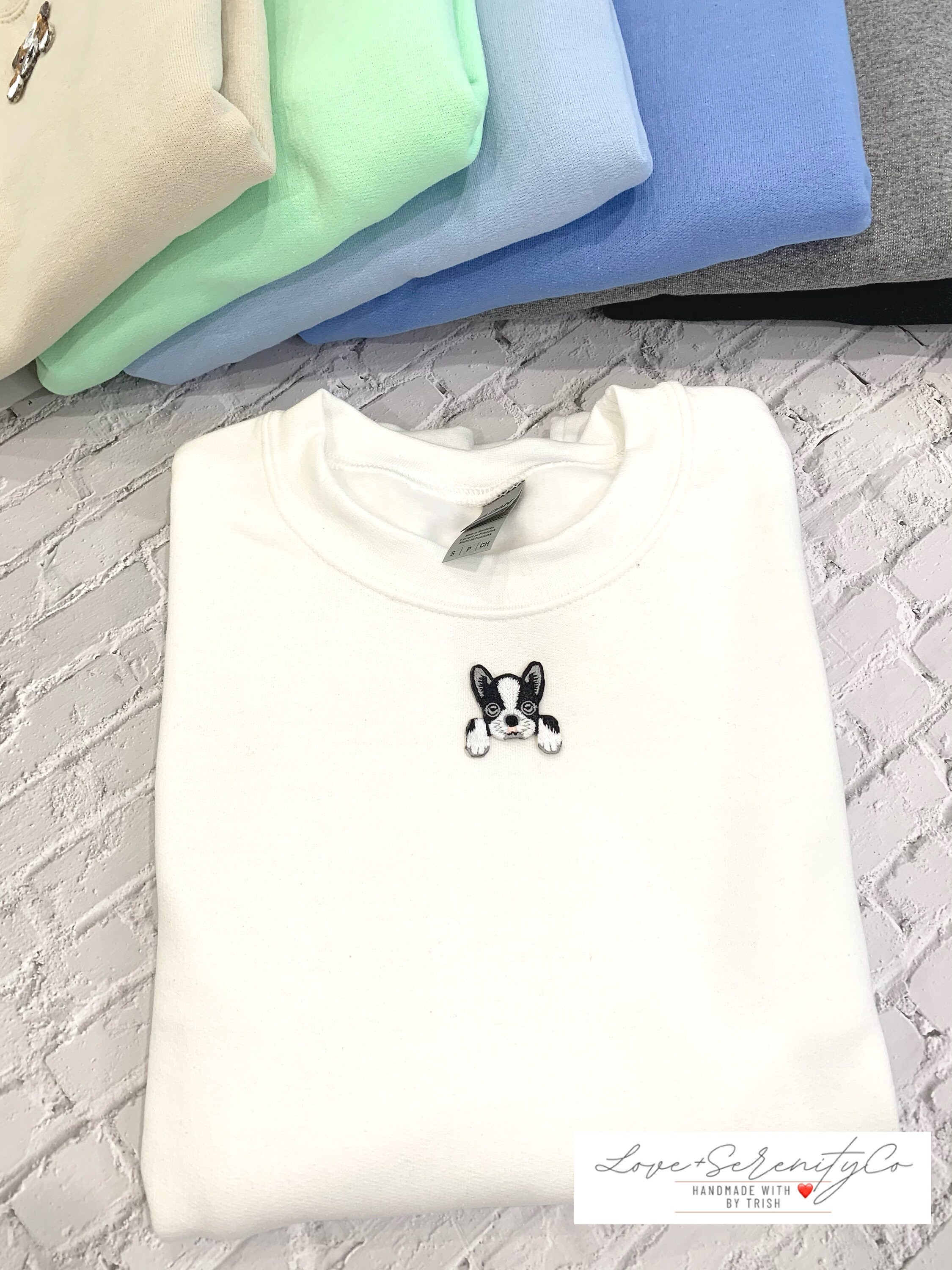 Love Is Love Dog Hoodie with Embroidery