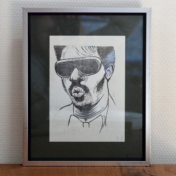 Stevie Wonder - Linogravure A5