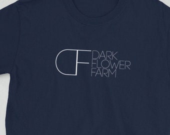 Dark Flower Farm Cannabis Cultivation Grower Flower and Concentrate Short-Sleeve Unisex T-Shirt