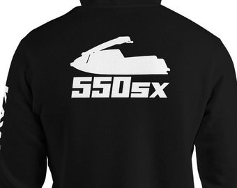 550SX Front, Back, and Arm print Unisex Hoodie