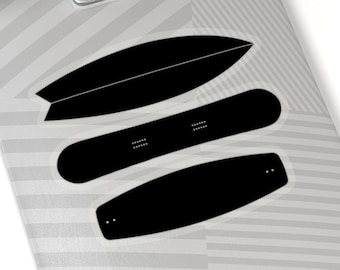 Surfboard Snowboard Wakeboard Wakeskate Silhouette Design Kiss-Cut Stickers