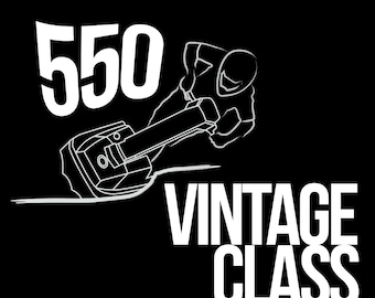 Kawasaki JS550 Vintage Class Jet Ski Racing Graphic - Digital File