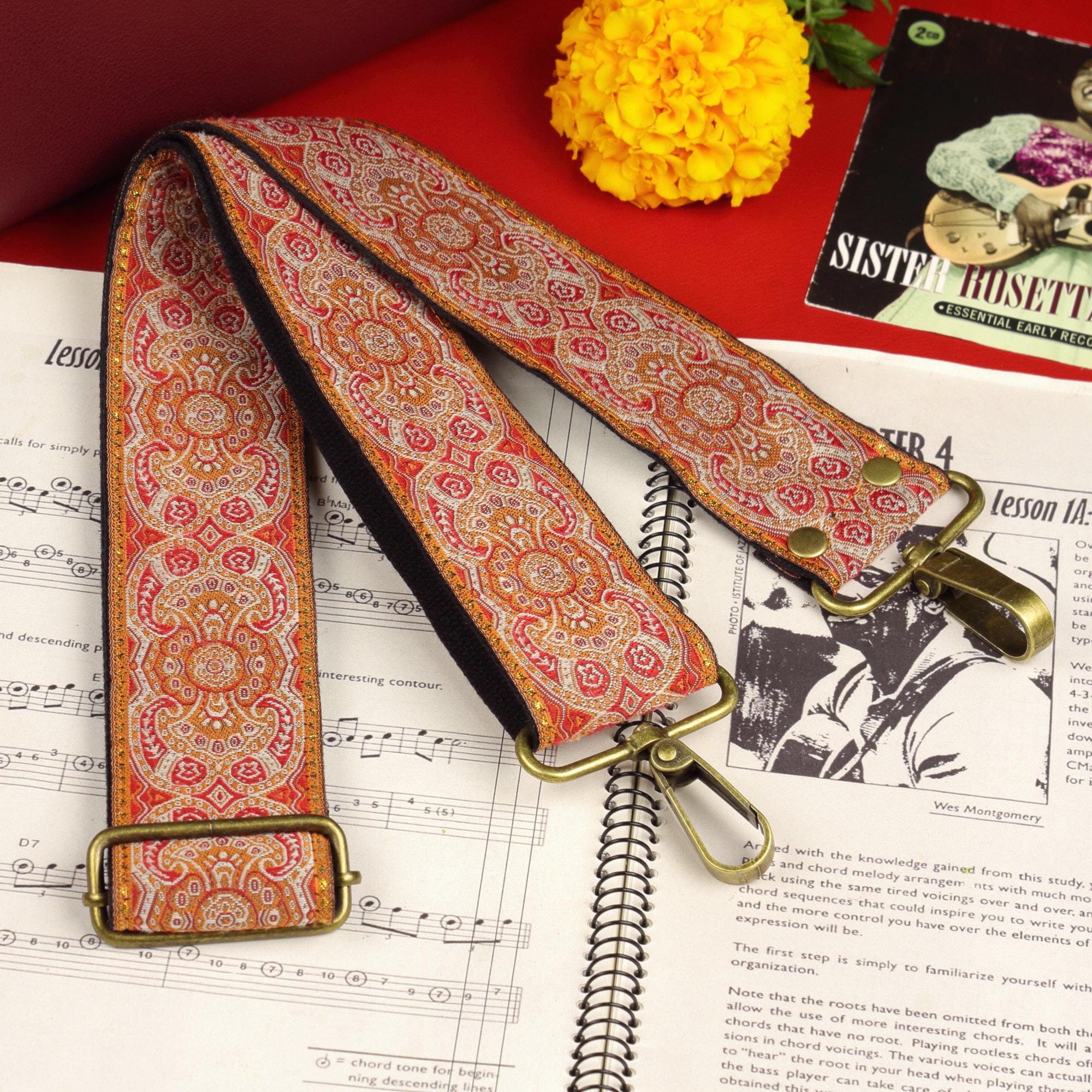 Gitarrengurt für Handtasche - Breiter Boho Gurt austauschbar und verstellbar