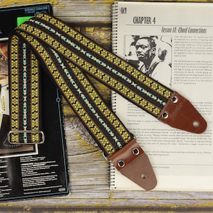 Brown Hootenanny Guitar Strap – Unique & Handmade Strap made for Last