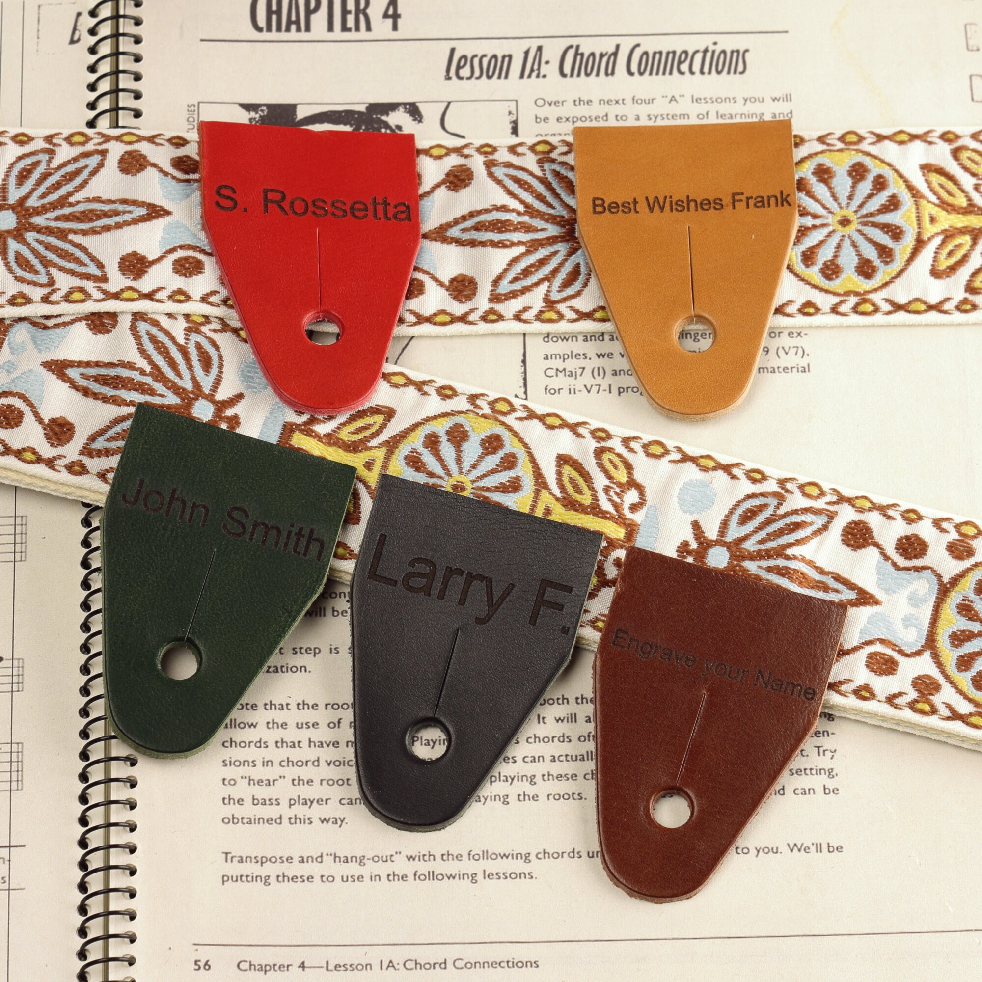 Jimmy Page Guitar Strap Hootennany With Retro Pattern From