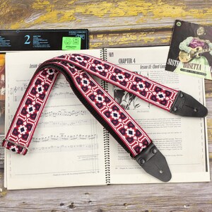 Handmade Guitar Strap Montseny – Vintage Hippie Style Inspired by the &#39;60s & &#39;70s