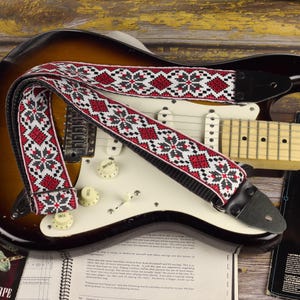Guitar strap with Ethnic style for electric guitar, bass and acoustic guitar