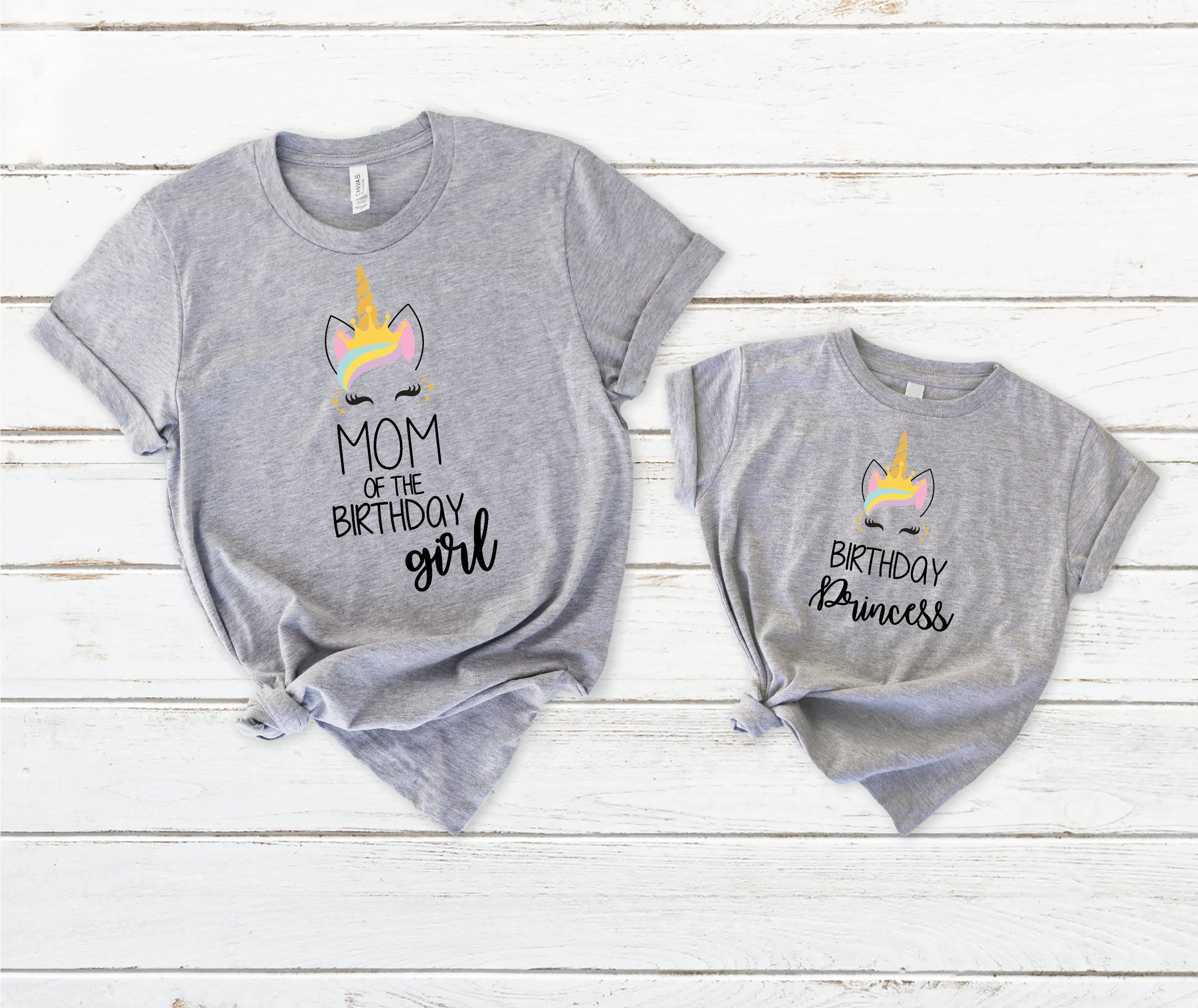 Daughter Unicorn Birthday Shirts Mom 