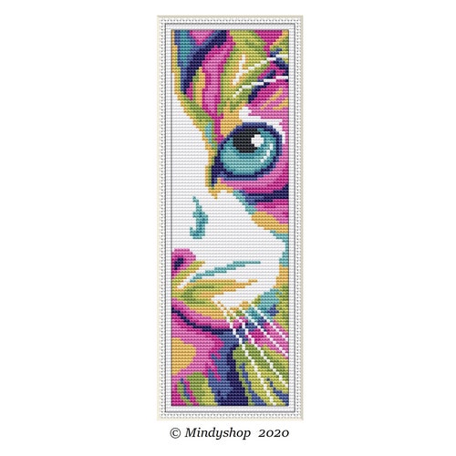Cat Cross Stitch Bookmark Pattern Cute Cross Stitch Pattern Etsy