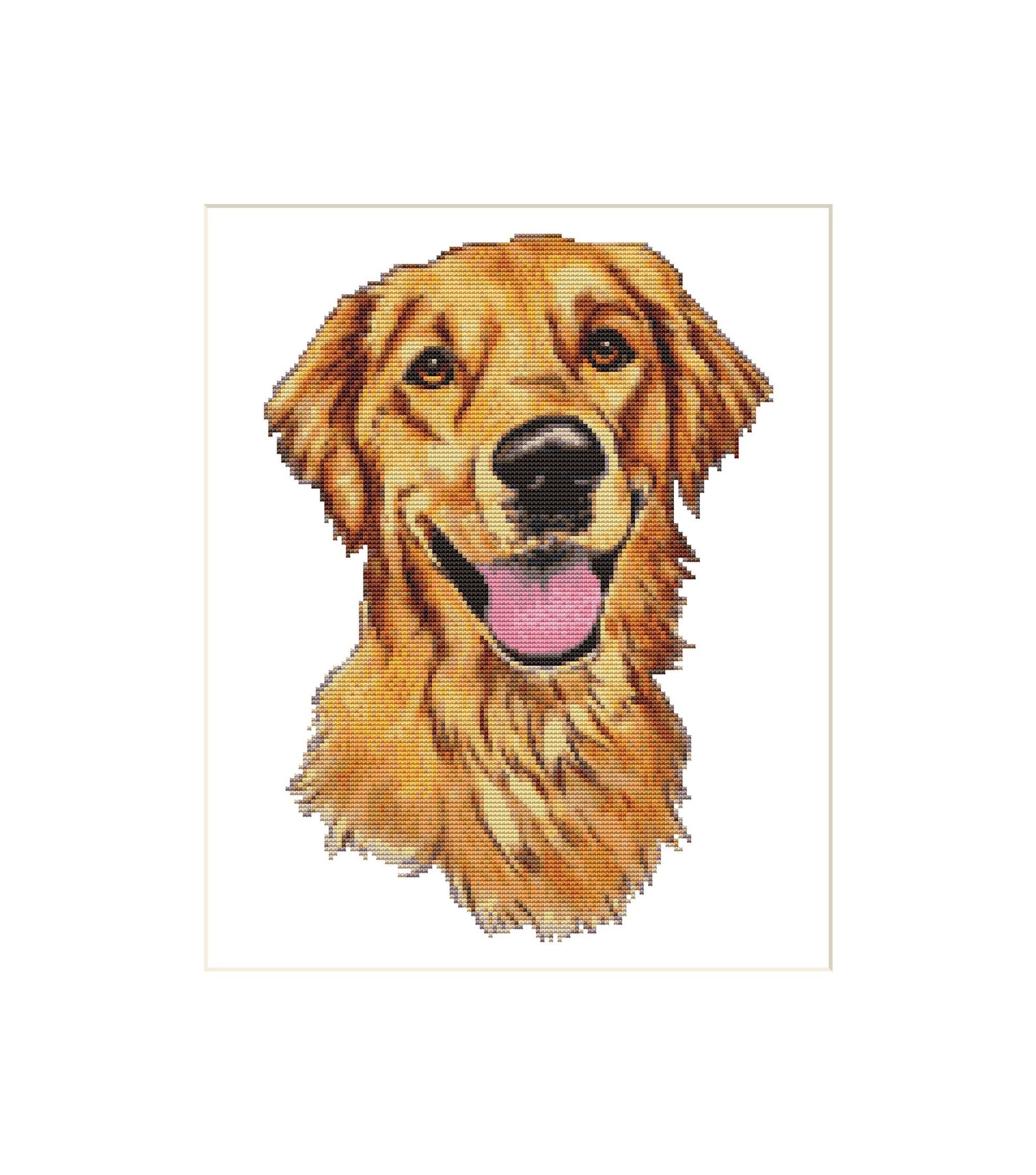Golden Retriever Cross Stitch Pattern Etsy