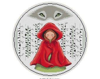 Little Red Riding Hood Cross Stitch Pattern