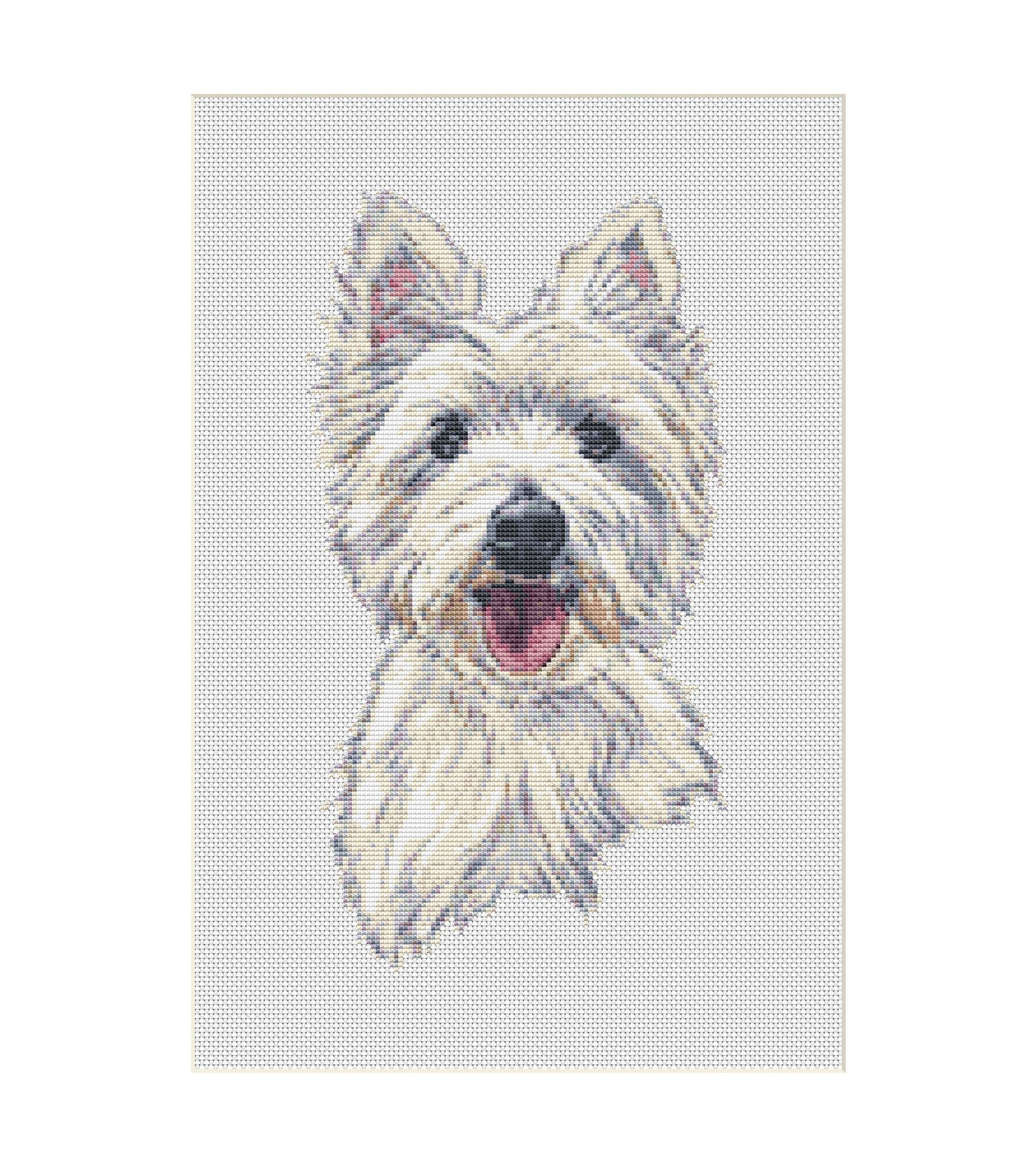 Westie Dog Cross Stitch Pattern. Instant Download Etsy Australia