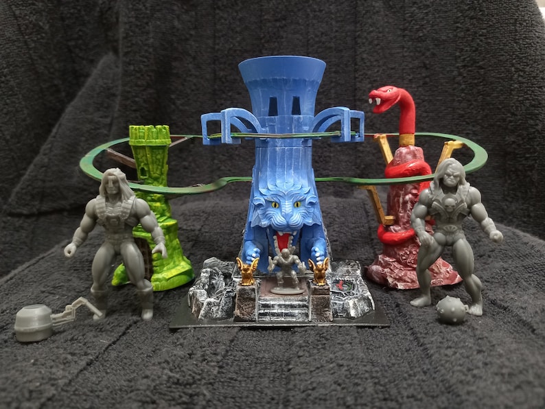 Set 1 Mini Retro Vintage Playset Eternia Slime Fright Masters Etsy