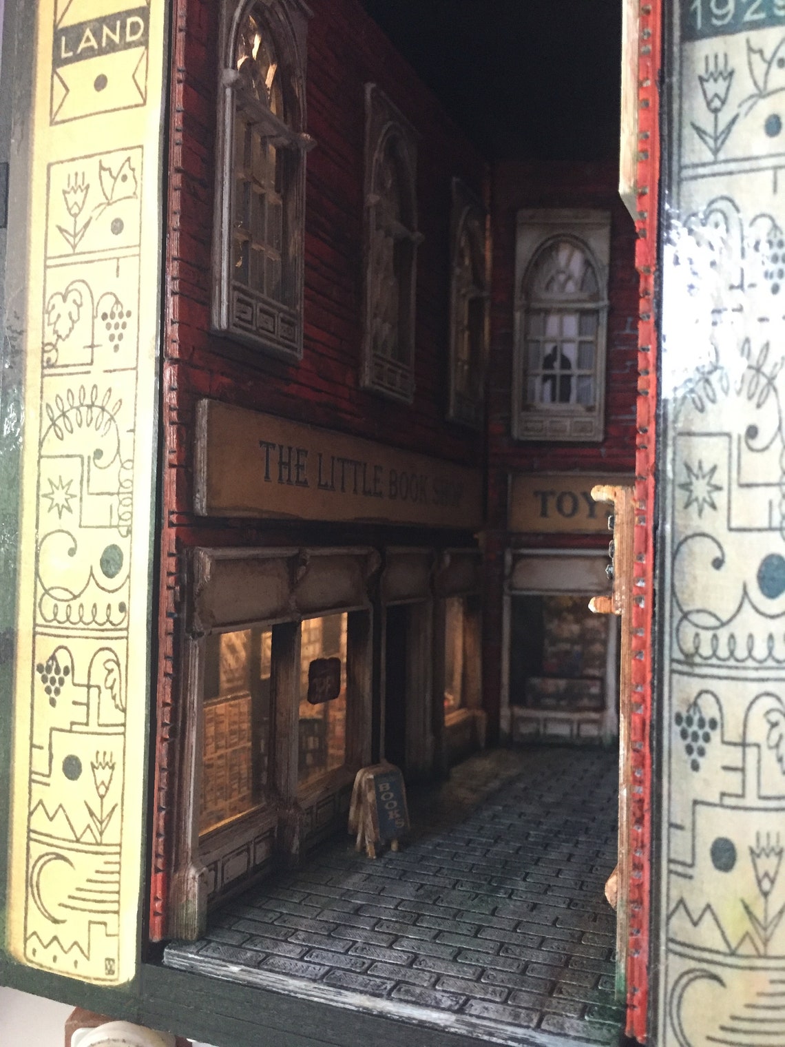 Book Nook British Street DIY V2 Kit Little Shop End Shelf Etsy Australia