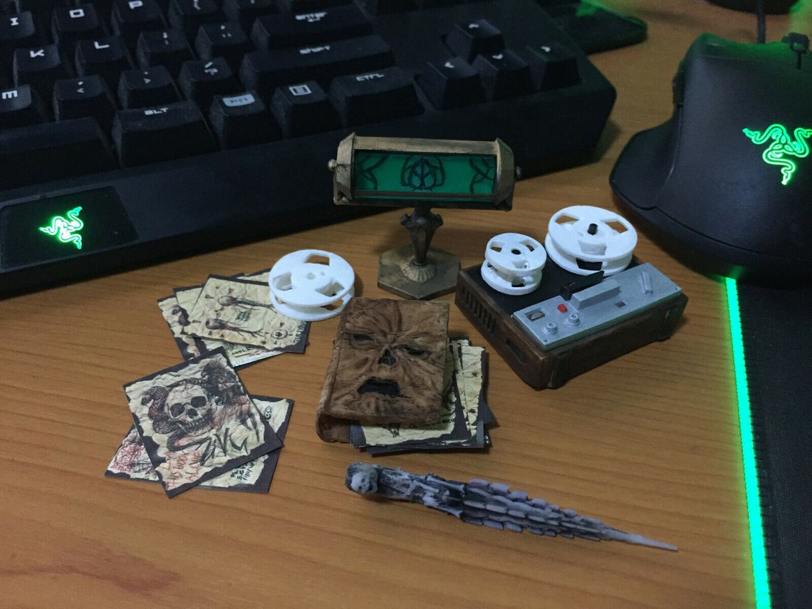 Evil Dead Custom Tape Recorder Necronomicon Kandarian Dagger Etsy
