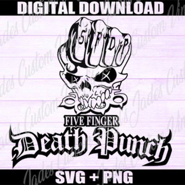five finger death punch svg,**This is a SVG file download only, No PNG file**