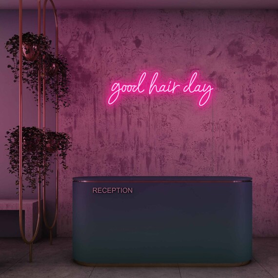 Good Hair Day LED Neon Sign Bedroom and Home Gym Light - Etsy Good Hair Day LED Neon Sign Bedroom and Home Gym Light - Etsy
