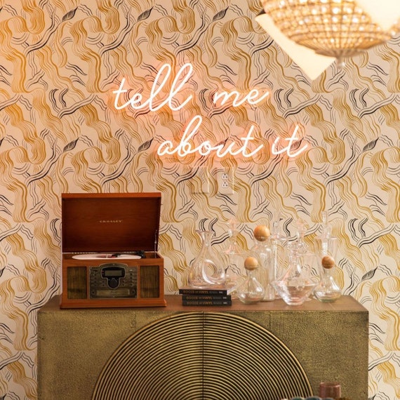 Tell Me About It LED Neon Sign Bedroom Neon Sign Light Home - Etsy