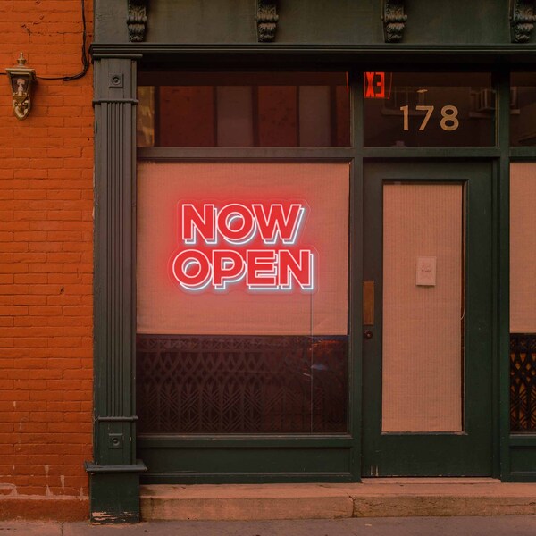 Now Open Neon Sign - Etsy