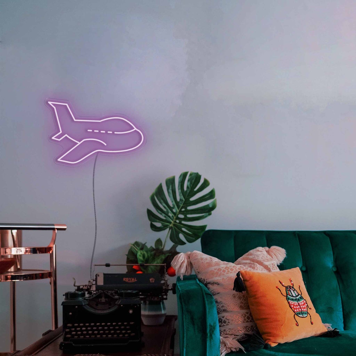 Airplane LED NEON SIGN Retail Sign Kids Custom Sign - Etsy