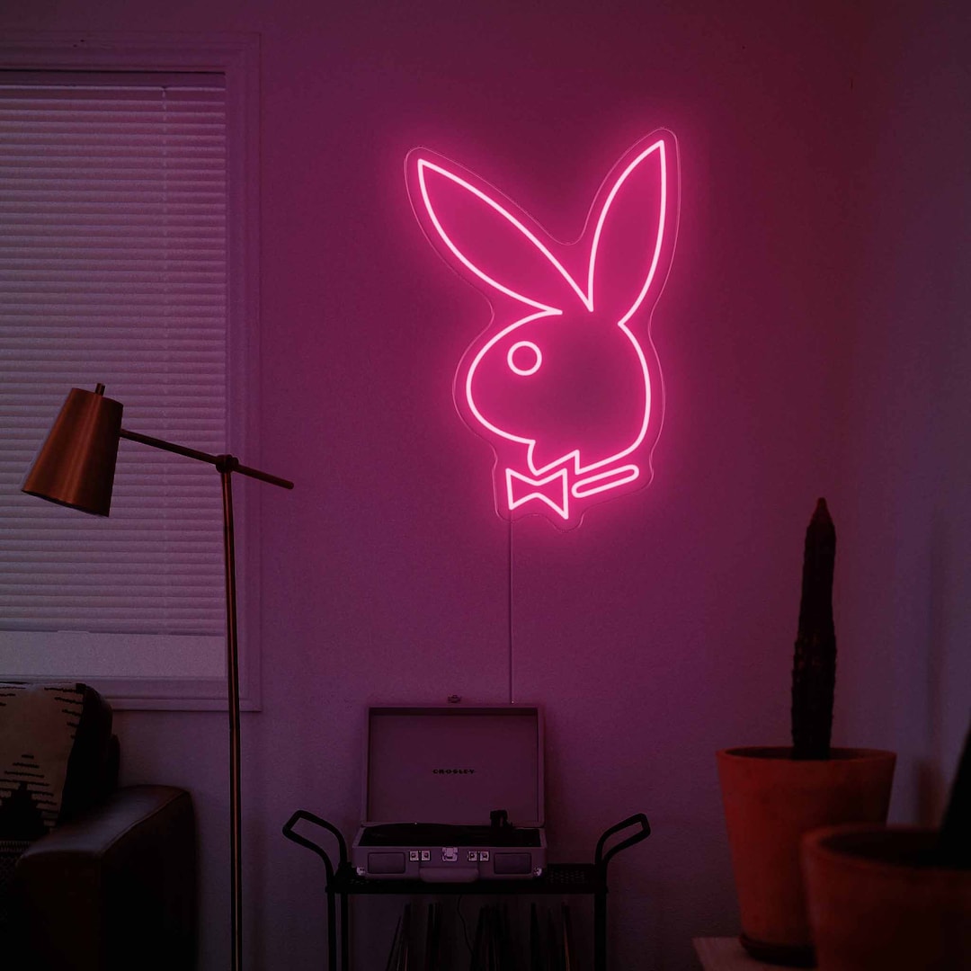 Playboy Bunny LED Neon Sign Custom Neon Shop LED Light - Etsy