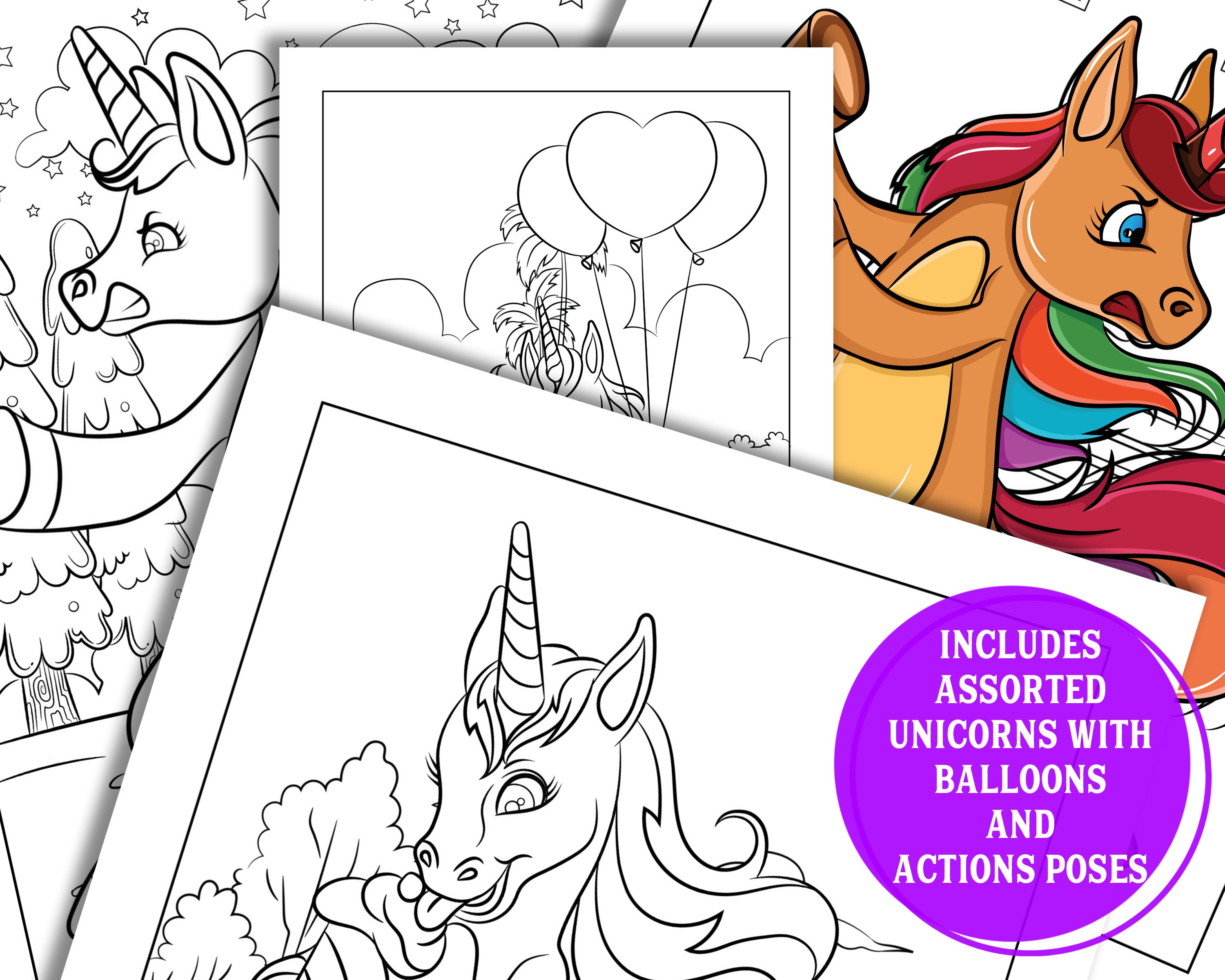 Unicorns Coloring Pages, Mazes and Connect the Dots Color Me Beautiful ...