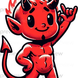 Fun Devil Devil Clipart of Cartoon Devils and Demon PNG Images Bundle for ...