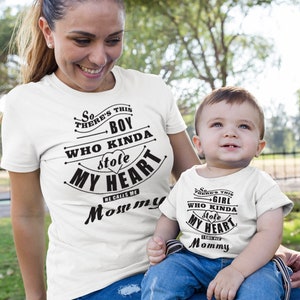 mother baby son matching outfits