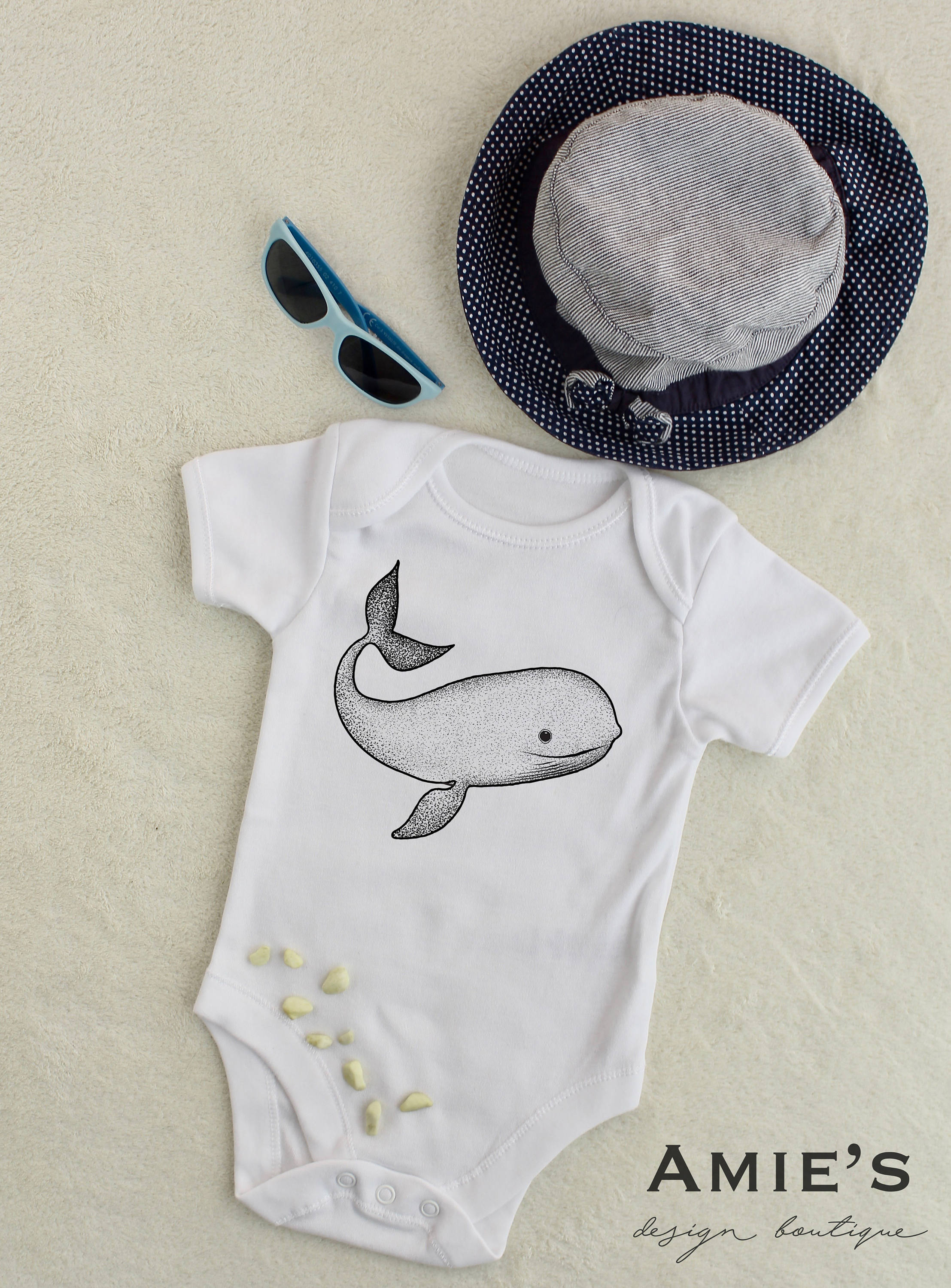 Whale Baby Bodysuit Animal Onesie Cute Baby Clothes Baby Etsy