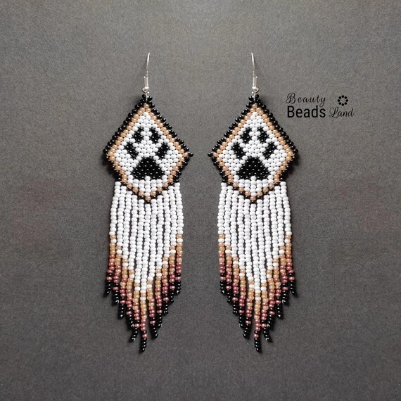 Beaded on sale animal earrings