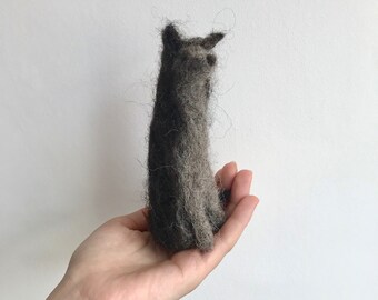 Needle Felted Wolfhound Dog