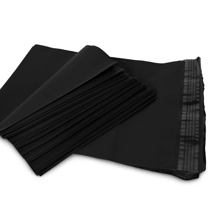 250 Pack 24x24 Inches Black Poly Mailers Mailing Envelope Shipping Bags 24 x 24