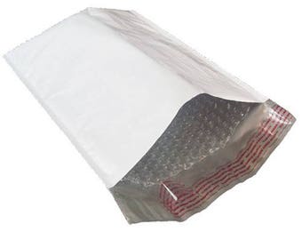 100 #0 6x10 White Poly Bubble Mailers Padded Envelope Shipping Bags 6" x 10"