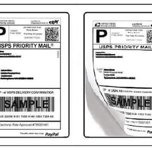 2-UP 8.5 x 5.5 Labels Self Adhesive Labels for Internet Postage and Shipping Address 2 Labels Per Sheet 8.5x11 200 SHEETS 400 Labels