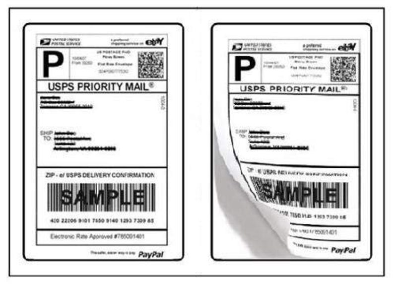 2-UP 8.5 x 5.5 Labels Self Adhesive Labels for Internet Postage and Shipping Address 2 Labels Per Sheet 8.5x11 200 SHEETS 400 Labels