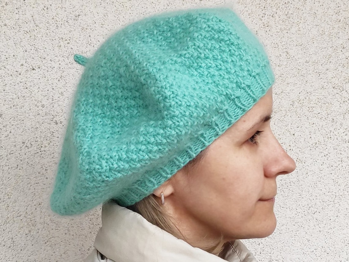 Damen Baskenmütze Strick - Französische Barett Für Sommer