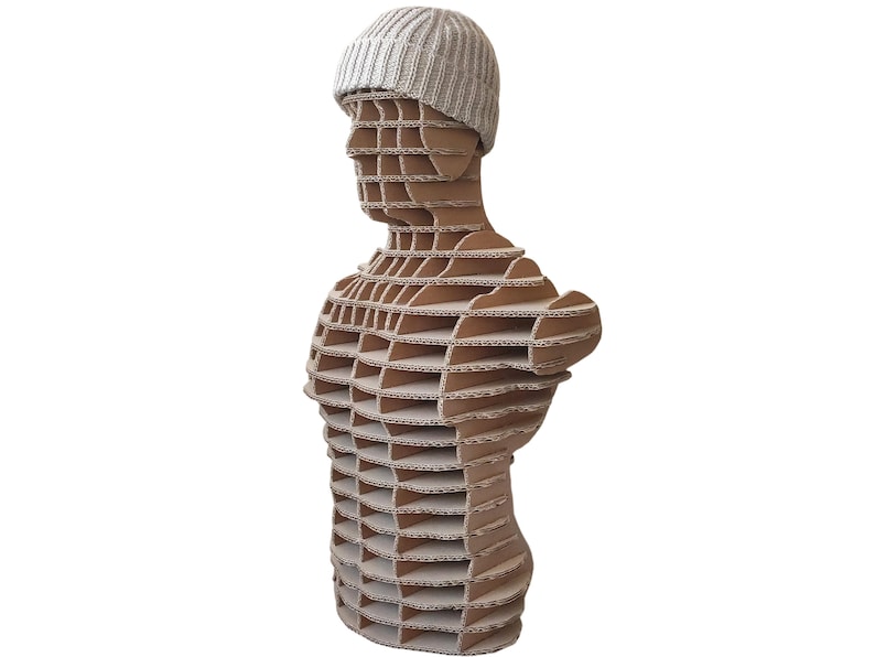 Body Form Dress Form Cardboard Mannequin Man Mannequin Display DIY Kit